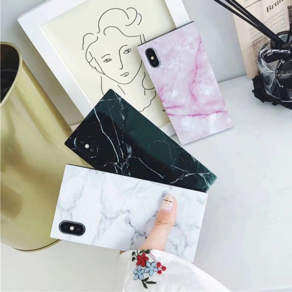 NEW iPhone 11/Pro/Max/XR/XS/Plu Marble Square case - Picture 8 of 8